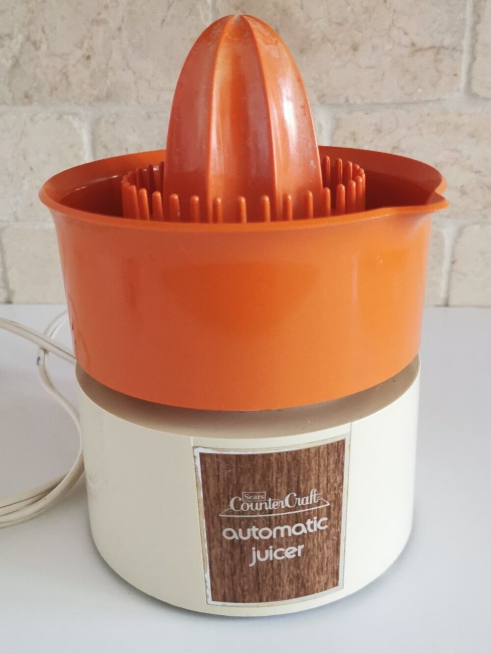 Vintage Automatic Orange Juicer WORKS Electric Sears Counter Craft Orange Juice